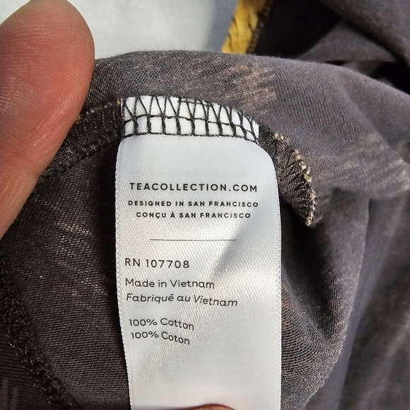 Tea Striped girls Dress size 12 - Picture 7 of 9